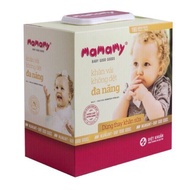 COMBO 4 HỘP KHĂN VẢI KHÔNG DỆT ĐA NĂNG MAMAMY 180 TỜ (Dùng thay khăn sữa)