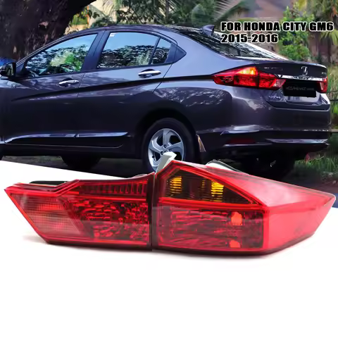 Left/Right Side Tail Lamp FOR HONDA CITY GM6 2015-2016 Rear Tail Light Brake Lamp with
