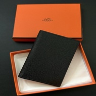 Hermes mc2 euclide 男裝黑色Epsom 皮 卡夾