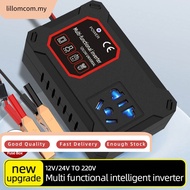 <LOMC>Car 200W Converter Inverter Power DC 12V/24V To DC 220V Invertor Ports Adapter