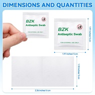 1000 Pcs BZK Wipes 1.18 x 2.36 Inches Benzalkonium Chloride Moist Towelettes Obstetrical Wipes BZK S