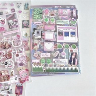 Steve 4pcs Random Star Glitter Stickers Y2K Senbeier four-leaf Clover Kitty Series Decorative Sticke