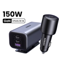 UGREEN GaN 150W Max Fast Charger 4 Ports 140W Fast Charging PD3.1 Car Charger