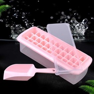 Ice Tray Household Refrigerator Ice Box Large Ice Cube Box Ice Storage Box 33 Compartments Frozen Ic