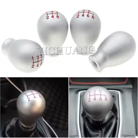 Wate Wroplet Shape Gear Shifter Lever Head Knob M10x1.5 For Honda Civic FK8 FL5 Fit GD3 GK5 GE8 GR9 