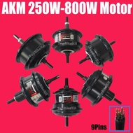 【hot】✳۩☎ AKM 36V /48V 250W 350W 500W 800W Brushless Hub Motor Ebike Cassette Powerful Speed with 9Pins