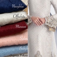 🤩 SIMPLE & READYSTOK] KAIN ORGANZA POLKADOT CANTIK BERKUALITI BAJU KURUNG MODEN & KURUNG PAHANG & KA