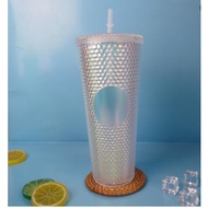 Tumbler StArbucks Venti 710ml Studded Bling Durian Diamond Glitter Galaxy Fantasy Cup Drinking Bottle