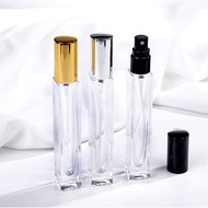 10ml Petak/ Square Glass Spray Perfume Bottle with Aluminum Spray Head