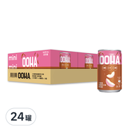 OOHA 氣泡飲 水蜜桃烏龍茶 迷你罐  200ml  24罐
