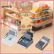 <salzburg> Miniature Credit Card Machine for Dolls Mini Credit Card Machine for Dollhouse 1 12 Minia