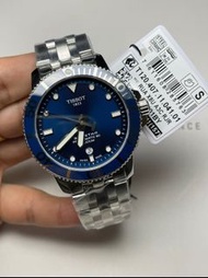 T120.407.11.041.00  TISSOT SEASTAR 1000 POWERMATIC 80 天梭海星系列 T120.407 。300米防水 瑞士80機械機芯游絲材質（✅硅游絲，天文台認