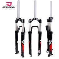 [IN STOCK] BOLANY MTB Bike Fork 26/27.5/29 inch Aluminum Alloy Straight Tube Bicycle Shock Absorber 
