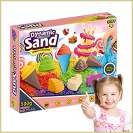 Kids Play Sand Sensory Toys Play Sand Kids Sand Educational Toys Fake Sand Play Set with Tools & Mol