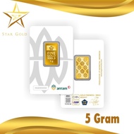 Unik Star Gold Logam Mulia Antam Press LM 5GR 5 Gram Berkualitas