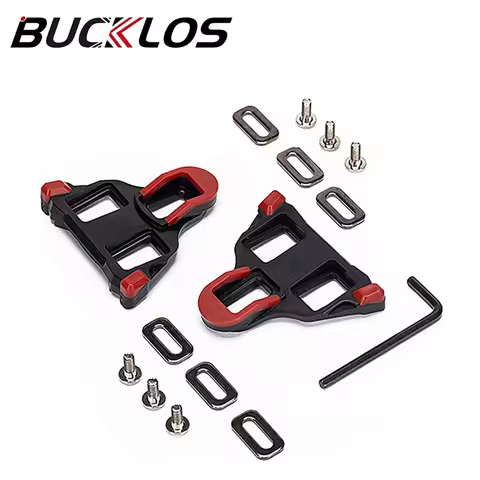 BUCKLOS Bicycle Cycling Shoes Cleat SPD SPD-SL Road Mountain Bike Lock Pedal Cleats LOOK Delta Bicyc