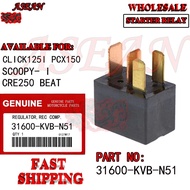 31600-kvb-n51 for click125i , pcx150 , scoopy-i , crf250, beat fi starter relay/relay assy
