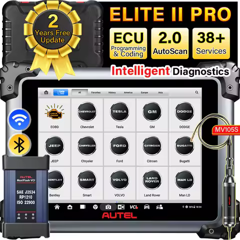 Autel MaxiSys Elite II Pro Diagnostic Tools J2534 ECU Reprogramming Tool Auto ECU Coding Scanner as 