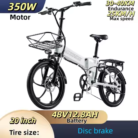 New electric motorcycle 350W motor 48V12.8AH battery Disc brake e-bike 20 inch fat tires snow beach 
