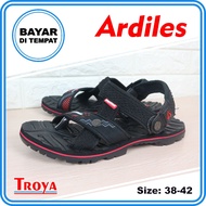 TROYA - ARDILES Sandal Pria Kwanza Hitam Merah Biru 38-42 / Sandal Gunung / Sandal Lebaran / SandalJ