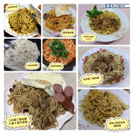 鐵板麵專區（搭配油麵）一袋都是5麵5醬裝唷，黑胡椒/蘑菇/原味肉燥/辣味肉燥/宮保雞丁/三杯雞丁/塔香辣味肉醬/打拋豬肉