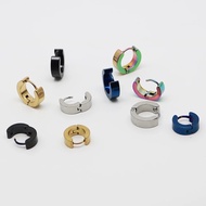 [10pair]Stainless gold earnings golden ear clip unisex earings