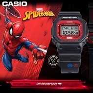 ต้นฉบับ G Shock Avengers Marvels SPIDER DW5600 นาฬิกาข้อมือผู้ชายดิจิตอล นาฬิกาข้อมือผู้ชาย   เมตรกันน้ำกันกระแทก นาฬิกาข้อมือกีฬา DW5600SPIDER-1PR