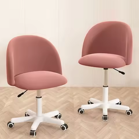 360° Rotation Makeup Chair Backrest Casual Chair Home Vanity Chair Adjustable Height Dressing Chair 