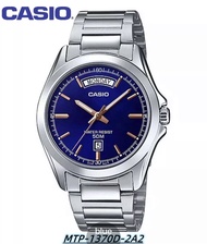 ST200 **Casio กันน้ำ นาฬิกาข้อมือ รุ่น MTP-1370D-1A1 / MTP-1370D-1A2 / MTP-1370D-7A2 นาฬิกาผู้ชาย สายสแตนเลส