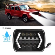soyoung 5x7in Headlight LED Square Light High/Low Beam Headlamp Fit for Jeep