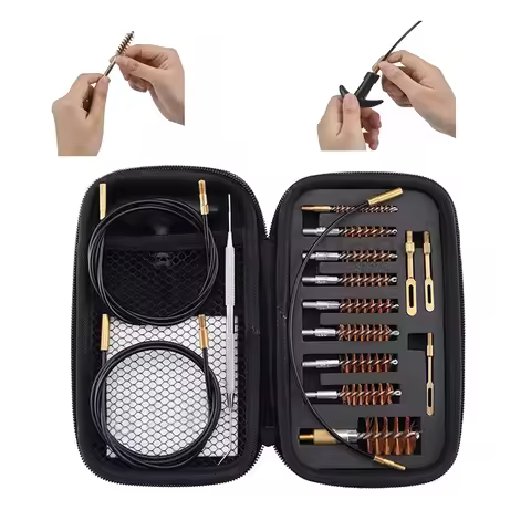 Gun Cleaning Kit .17 .22/.223/5.56MM .243 .280 .30 .357/9MM .40 .45 12GA Multi-Caliber Phosphor Bris