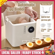 NEW🔥Electic Egg Bolier Automatic Stainless Steel Half Boiled Egg Steamer Egg Cooker 5 Modes with Ste