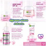 Garnier Sakura White Serum 30ml / Krim Siang/Malam 50ml / Foam 100ml