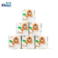 舒潔(Kleenex) 四層輕柔衛生紙 小卷式 卷紙 原生木漿 200格/卷 6卷/袋