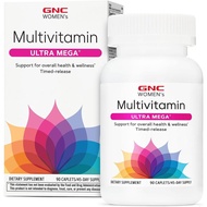 GNC Women’s Ultra Mega Multivitamin Caplets, Clinically Proven to Feel Better, Immune, Vitamin A, B,
