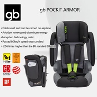 gb POCKIT ARMOR Ultra-compact car seat, designed for children from 9 months to 12 years, foldable hi