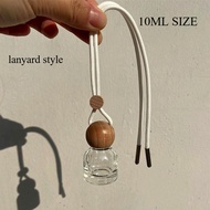 10ml Car Lanyard Glass Bottle Empty Perfume Aromatherapy Pendant Refillable Car Perfume Bottle 1PC