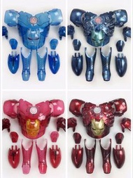HERO Iron Man Mark 3 III (Stealth Mode Version) 潛行版 戰損甲 Battle Damage 及 透明甲 hologram parts 配件套裝  只適合