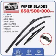 Wiper Blades For Lexus NX 200 NX200 NX200t NX300h AZ10 AZ20 2014 - 2023 Front Rear Windshield Windsc