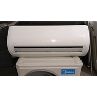 1.0HP Midea Wall Mounted Type Used Aircond AC8360 / Non-inverter / R410A / Not Include Installation / Year 2019