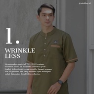 Baju Muslim Pria Koko Premium Remaja lengan Pendek Jumbo - Abu Bakar