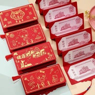 现货 热卖小公主小王子红包宝宝满月之喜利是封网红创意高档拉伸折叠红包袋Little Princess Little Prince Red Bag Baby Full Moon Hilly