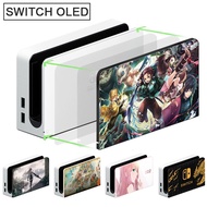 Cute Cartoon Anime Faceplate Protective Cover For Nintendo Switch Oled TV Dock Station Decorative Replacement Front Plate Case
