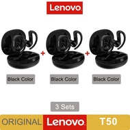 หูฟังไร้สาย Lenovo T50 TWS แบบเกี่ยวหูหูฟังลดเสียงหูฟังบลูทูธ300MAh หูฟังสแตนด์บายได้นาน Vsmk ของแท้