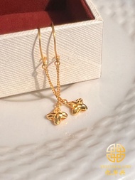 Star Earrings Gold 916 Anting-Anting Cangkuk Gantung Bintang Emas 916 千秋星星耳饰 YHH