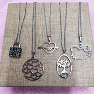 Titanium Steel Furnace Gold Necklace
