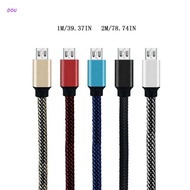 DOU 3A Fast Charger Cable Micro USB Braided Power Bank Cable For Samsung Galaxy S7 S6 Xiaomi Huawei Android Smart Phones Tablet PCs