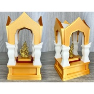 Four-Faced Buddha Small Golden Body Worship Seat/Buddha Amulet Seat/Buddha Amulet Frame/Buddha Statu