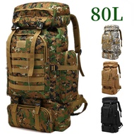 Men's 80L Large Hiking Mountaineering Backpack Climbing Hiking Backpack Camping Backpack Sport Outdo