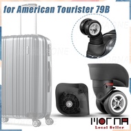 2 PCs/Set Luggage Trolley Wheels Replacement for Tourister 79B Silent Suitcase Wheels